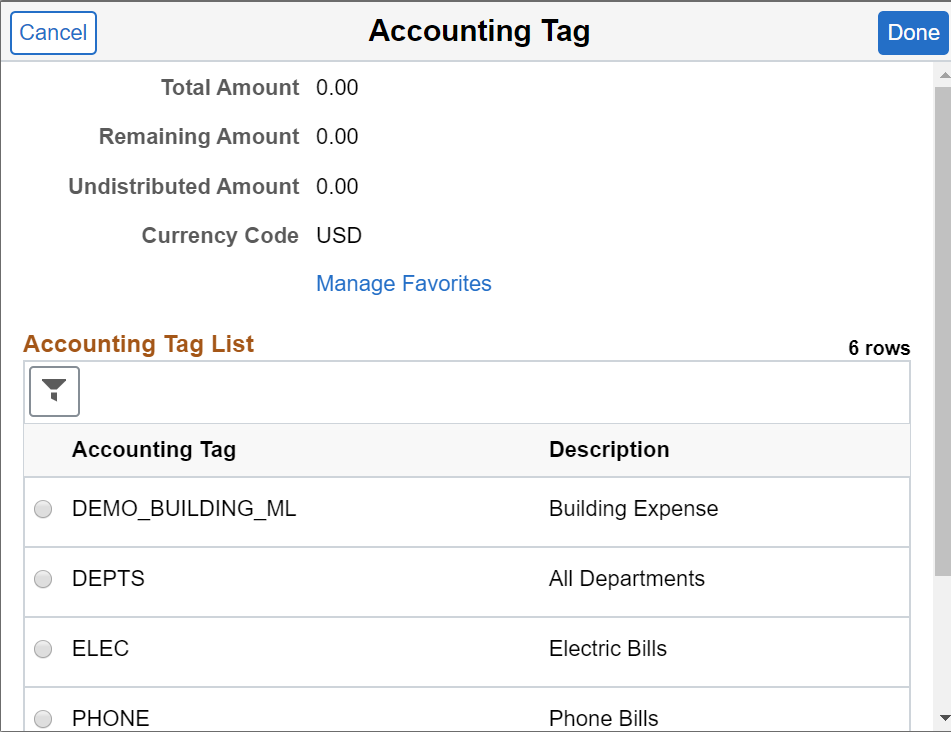 Accounting Tag