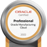 Professional Oracle Manufacturing Cloud badge