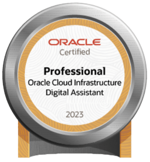 Professional Oracle Cloud Infrastructure Digital Assistant Badge