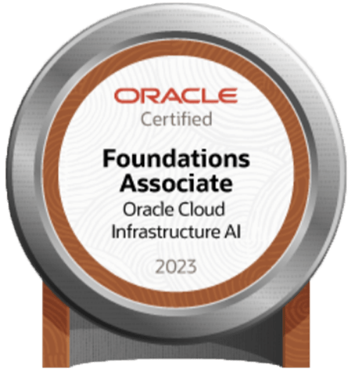 Foundations Associate Oracle Cloud Infrastructure AI Badge