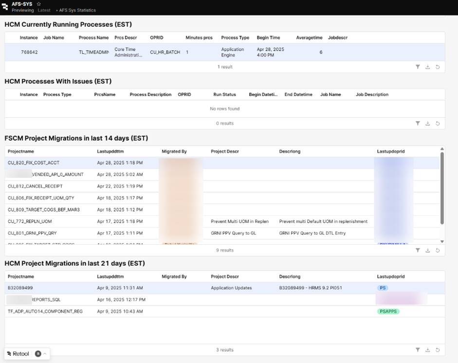 PeopleSoft UX
Query REST API