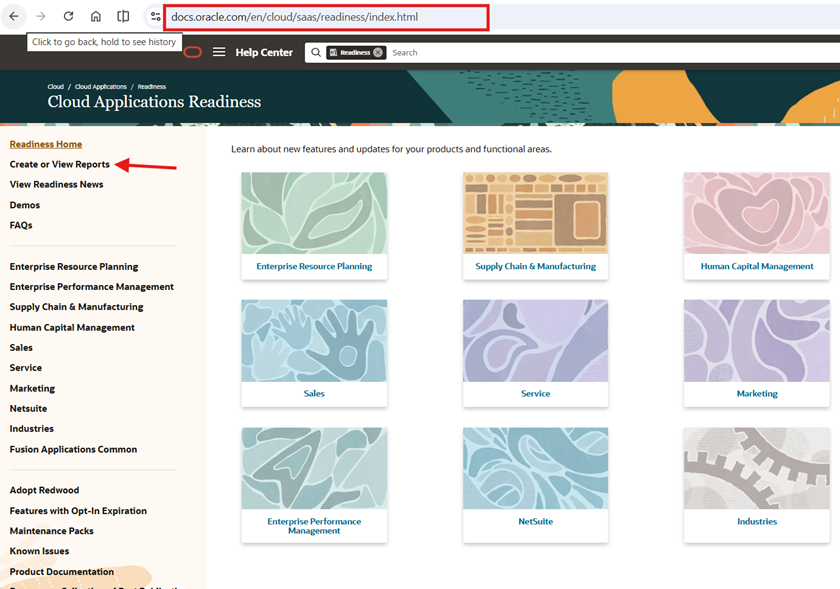 Oracle Readiness Portal